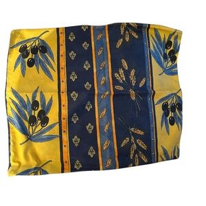 French Provencal Handmade yellow Olive Wheat Shaft waxed cotton pillow cover 16